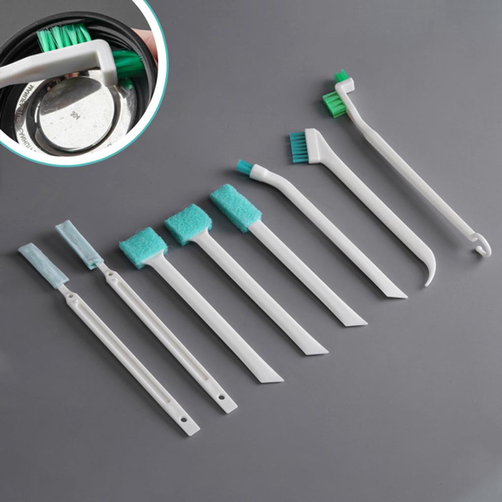 Pack of 8 Cleaning Brush with Long Handle Plastic Scrubber Beverage Milk Bottle Glass Tube Brushes Household for Oven Straws