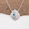 Sky Blue Topaz Gemstone Pendant, 925 Sterling Silver Jewelry, Handmade Lavish Silver Pendant Gift For Love