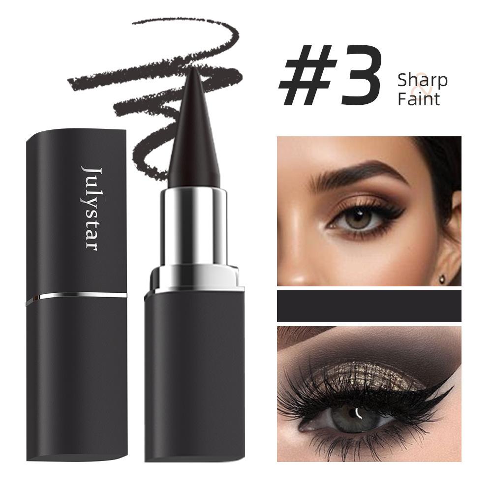 

Eyeliner Pencil Natural Black Silver Cream for Women Eye Liner Waterproof Smudge Smoky Eyeshadow Palette Halloween Makeup 3g