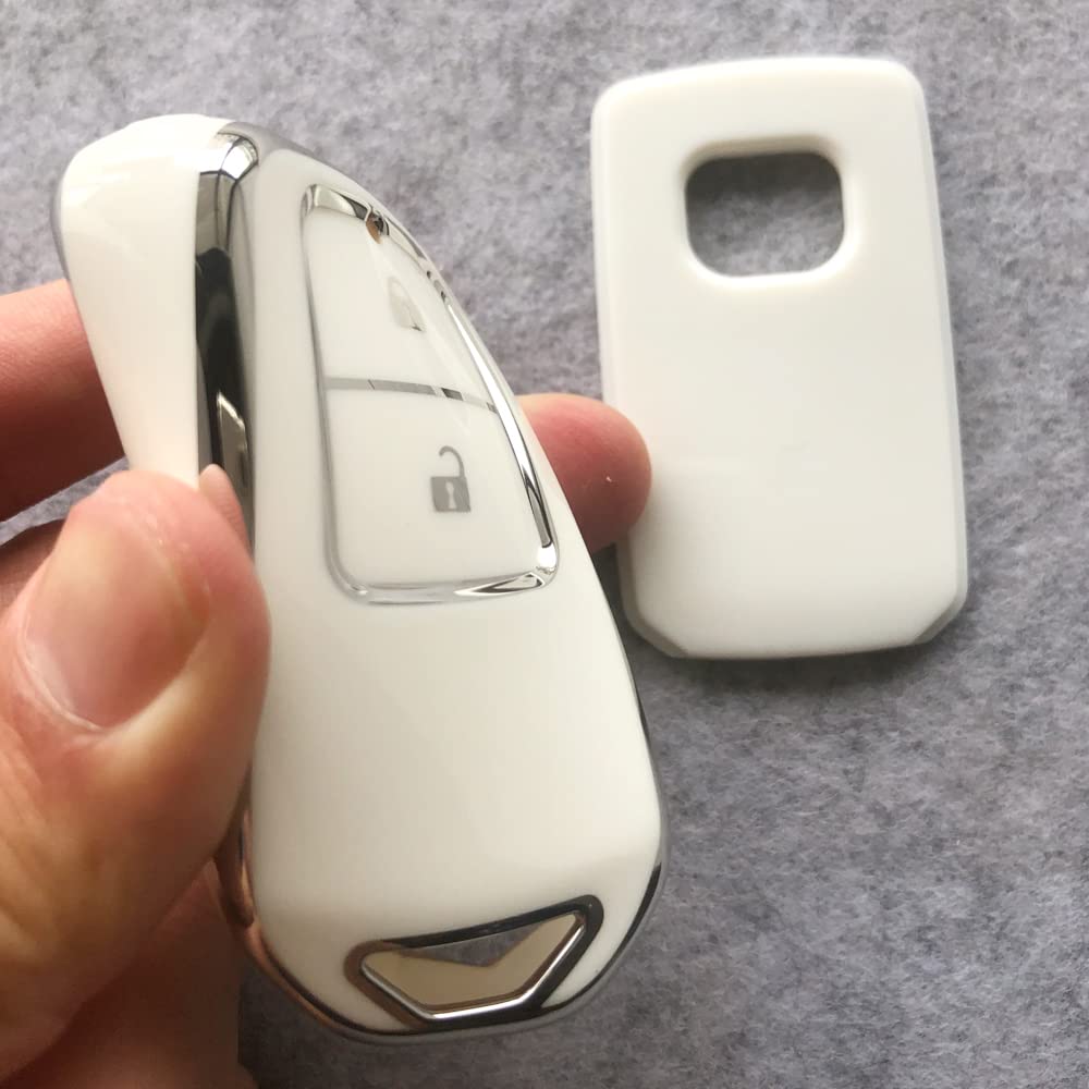 Kinotaka TPU Smart Key Case for Honda Cars, 2 Buttons, New Fit (February 2020