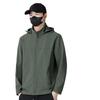 Men's Winter Softshell Jacket with Detachable Hood, Fleece-Lined, Windproof, and Warm - Plus Size Available