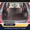 High Quality Good Quality Special Trunk Mats For Nissan X-trail T31 5seats 2013-2007 Waterproof Boot Carpets For XTRAIL 2011