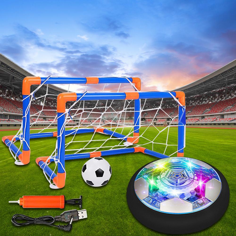 Air Power Hover Ball with LED Light and Foam Bumper Indoor Outdoor  Air Floating Soccer Ball Hover Ball for Boys Girls