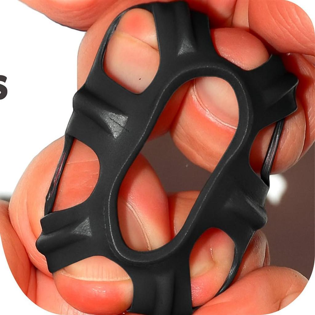 3-in-1 Silicone Shock Absorbing Tank Protector Sleeve | Anti-Break Glass Armor Cover | Durable Bands Will Fit Any Tank (black)