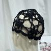 Handmade Crochet Flower Knitted Hat Bohemian Style Woven Cap Cute Hollowed Out Beanie Cap  Women
