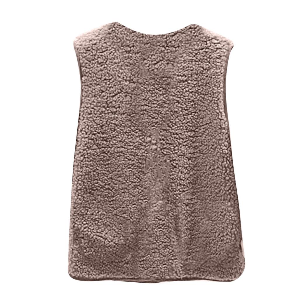 Damväst i lamull Pelletfleece Lamull Modeväst Väst