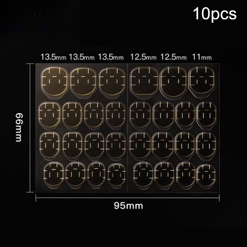 

1/10 листов клейких полосок для ногтей, экологически водостойкий двусторонний клей-стикер для ногтей, для накладных ногтей, типсов