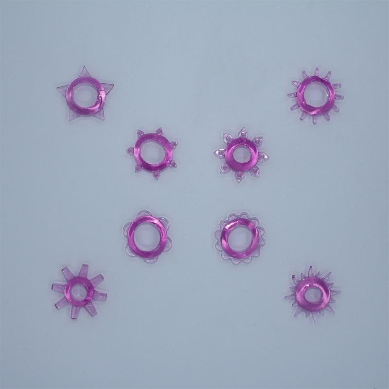 5 Pcs/Set Silicone Cock Ring Delay Premature Ejaculation Condom Set Dick Lock Ring New Sex Tools Shop For Men Party Small Gift