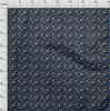 oneOone Georgette Viscose Blue Fabric Floral & Puppies Fabric For Sewing Printed Craft Fabric By The Yard 42 Inch