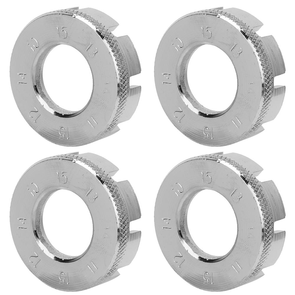 

4Pcs 8 Slots Chromium Molybdenum Steel Bicycle Spoke Wrench Wheelbuilding Wire Adjustment Tool Bike