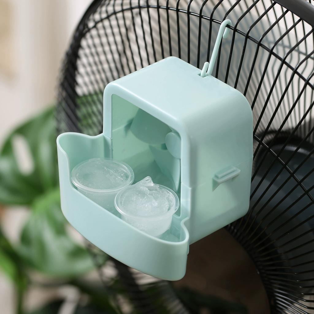 Hanging Fan Cooling Tool With 4 Ice Cup Add Ice Cubes Fan Tool Shaking Head Fan For Rapid Cooling Home Fan Cooling Accessories