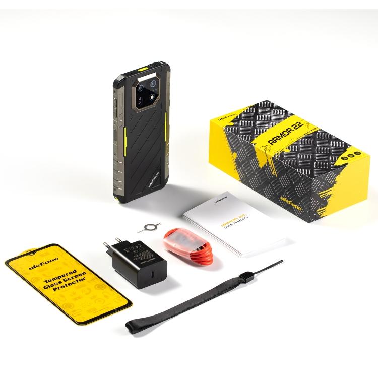 Ulefone Armor 22, Telefono Robusto IP68/IP69K, 6,58 pollici Android 15 MediaTek Helio G96 Octa Core, Rete: 4G, NFC, OTG