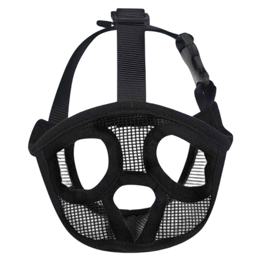 French Bulldog Muzzle with Mouth Opening & Enlarged Eye Holes Allows Panting Drinking & Feeding for French Bulldog Pug Shih Tzu