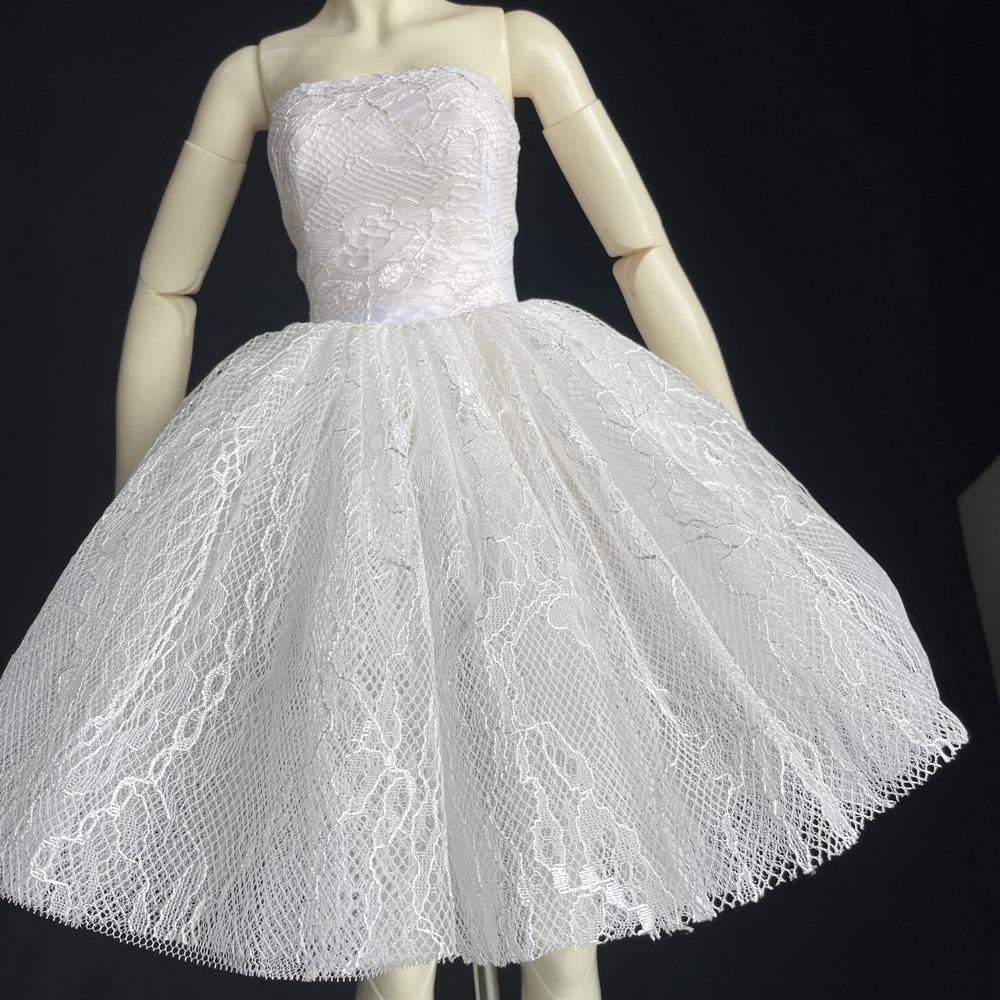 

Handmade Party Elegant Skirt Dress Up Doll Wedding Dress for 1/3 Bjd 60cm Dolls Girl Toys белый
