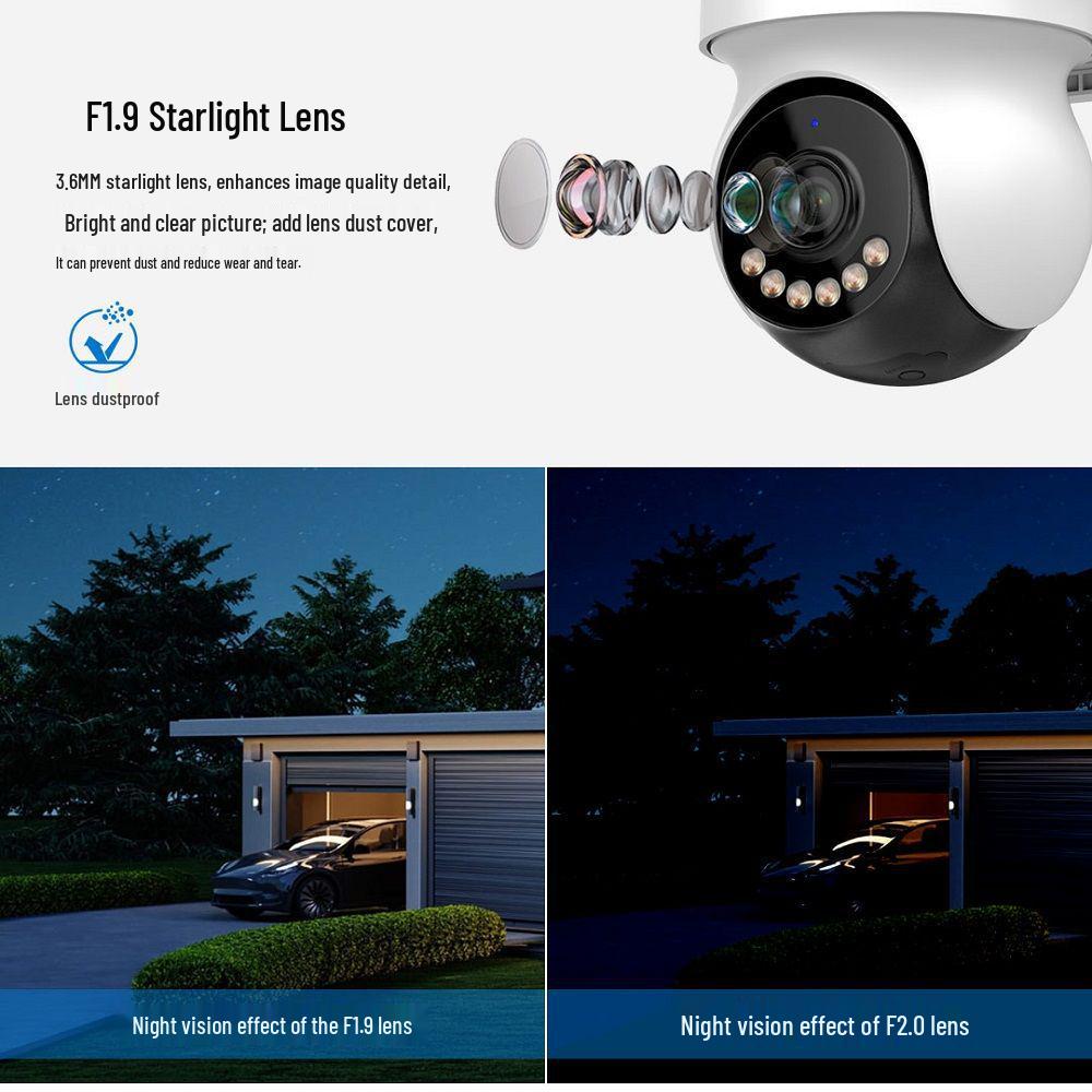 Asia-Pacific Dual-Lens 4G PTZ Solar Camera, 10x Zoom, Low Power Consumption