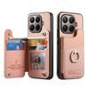 For Xiaomi 15T Pro Case with Card Holder Kickstand Leather + TPU + PC Phone Cover