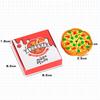 7Pcs/Box Creative Box Pizza Shape Eraser Set Creative Cute Rubber Erasers Gift Kids Kawaii School Office Stationery