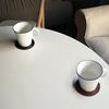Round Table Mat Leather Table Placemats Cup Coaster Heat Resistant Cup Mug Mat Coffee Drink Tea Pad