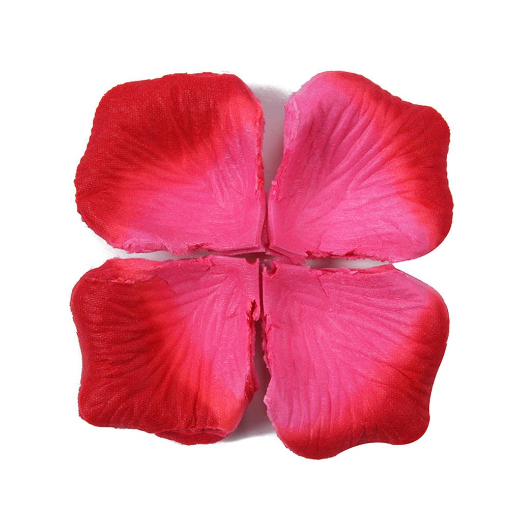 100pcs Reusable Artificial Rose Petals Decoration for Elegant Wedding Arrangement and Romantical Evening Party Setups