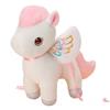 Cute Flying Horse Plush Doll With Embroidery Details For Children