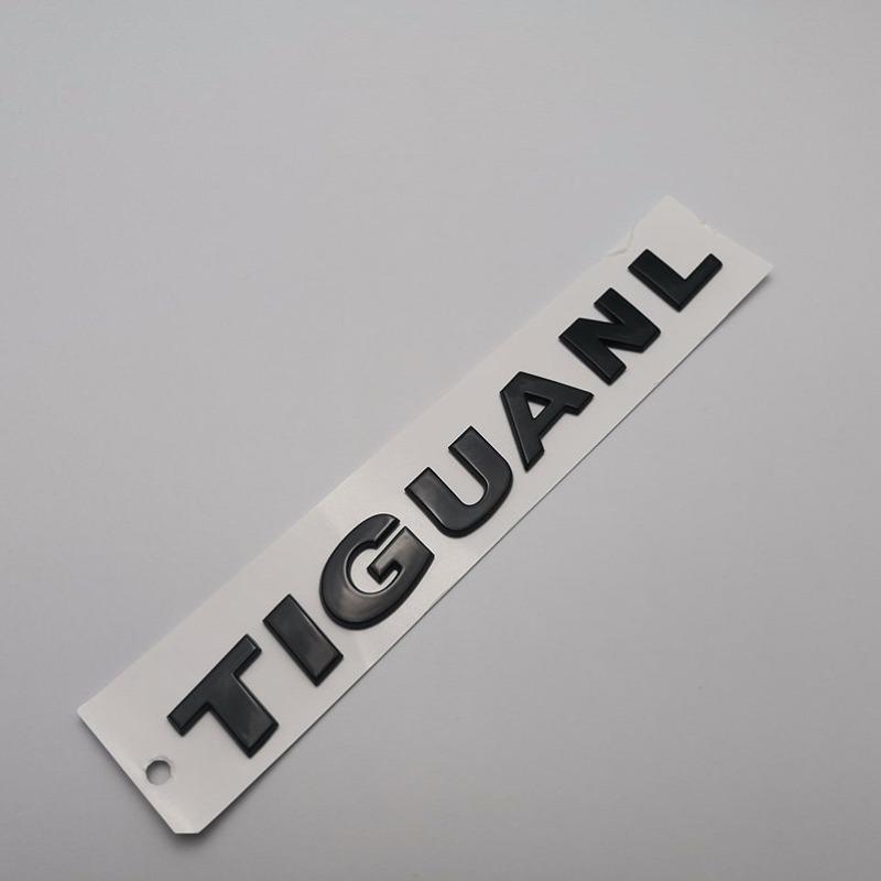 1Pc Rear Trunk Emblem Badge Sticker ABS Plastic Silver and Black for CADDY LAVIDA TIGUAN TIGUANL Logo Decorative