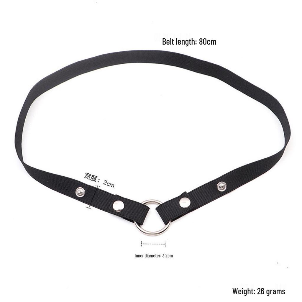 Men's Chastity Cage with Elastic Anti-Sagging Belt & CB Lock Ring.