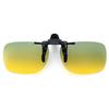 Clip-on-Sonnenbrille zum Aufklapp-Brillenglas für Tag- und Nachtsicht beim Autofahren, blendfreie Sonnenbrille mit Clip-on-Objektiv