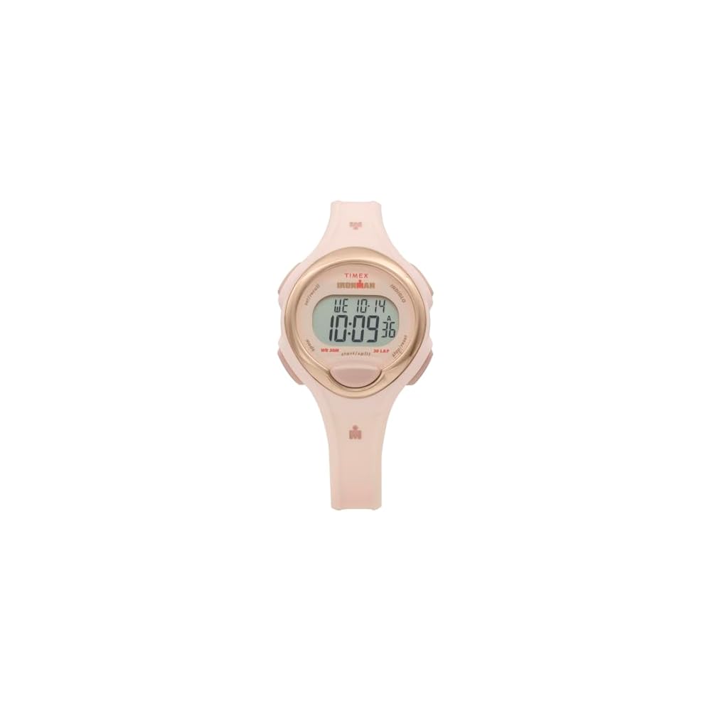 Timex Ironman Quartz Watch 5 ATM Water Resistant Mineral Glass Pink Dial Unisex