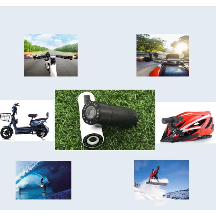 IP65 für Smart Motorrad Fahrtenrekorder Eingebauter 1600mAh Lithium-Akku Wifi
