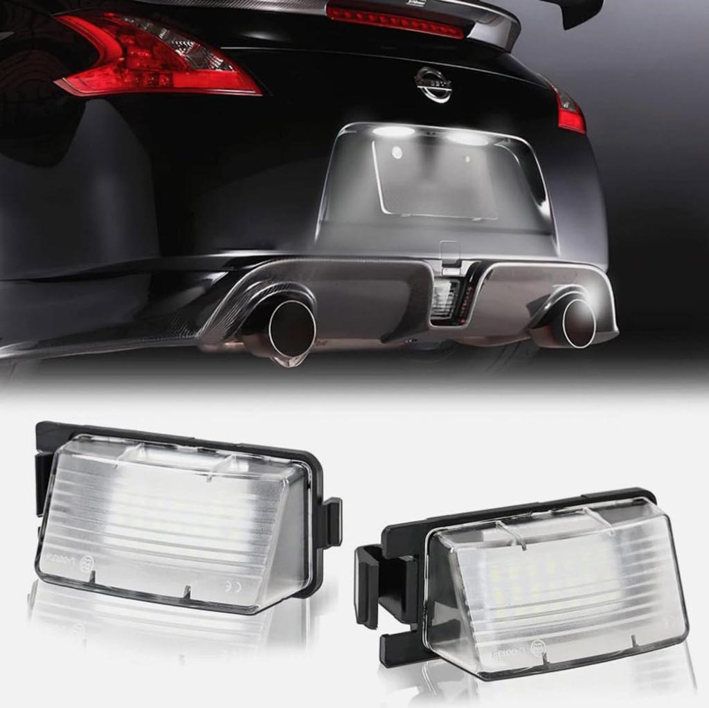 LED License Plate Light for Nissan GT-R (R35), Fairlady Z (Z33/Z34), Cube (Z12) and