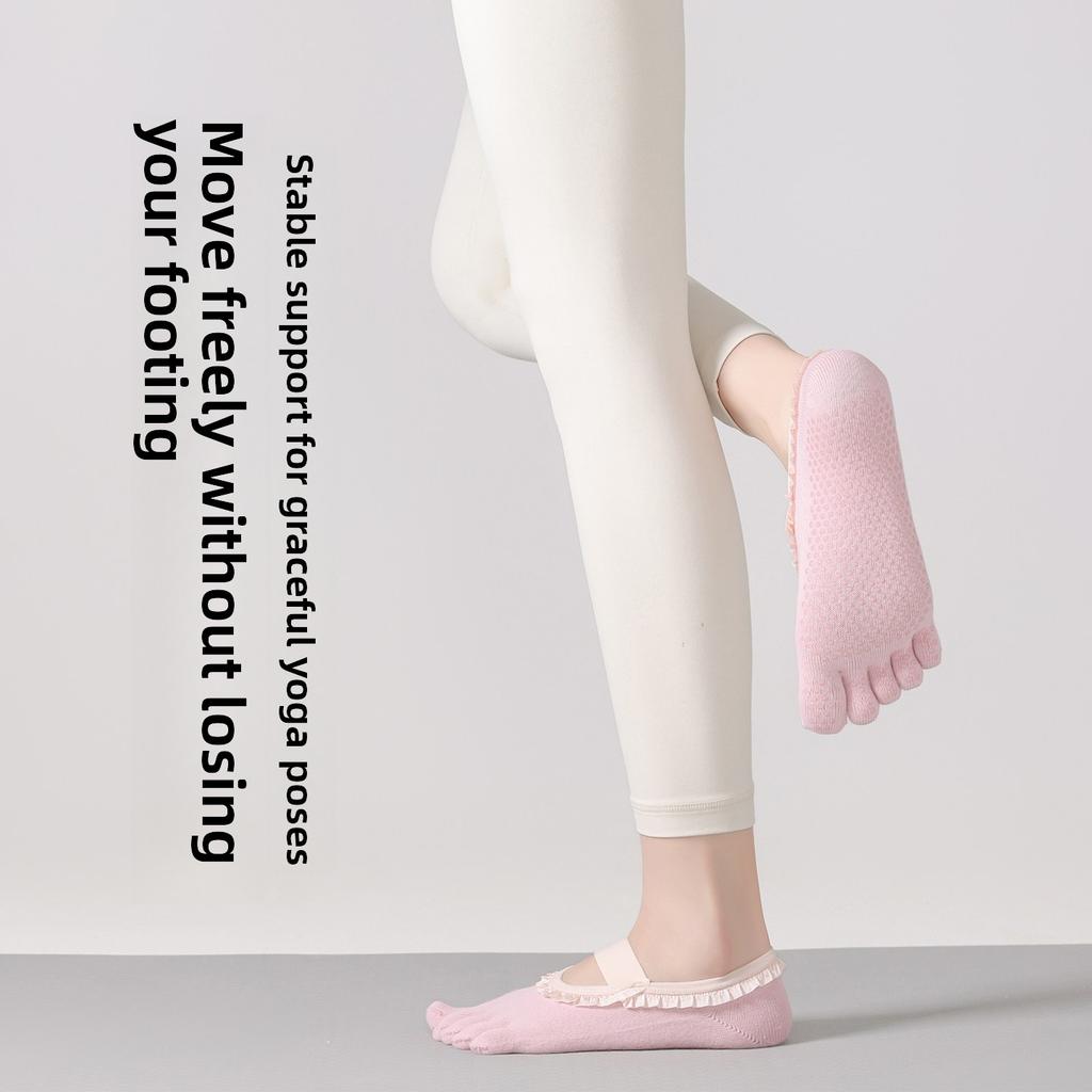 Five-finger Yoga Socks - Children's Spring/summer Sports Anti-slip Pilates Summer Split-toe Socks - Boat Socks