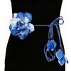 Cintura Floreale con Fiore Stile Etnico Cintura in Corda Intrecciata Catena Vita Floreale alla Moda Donna