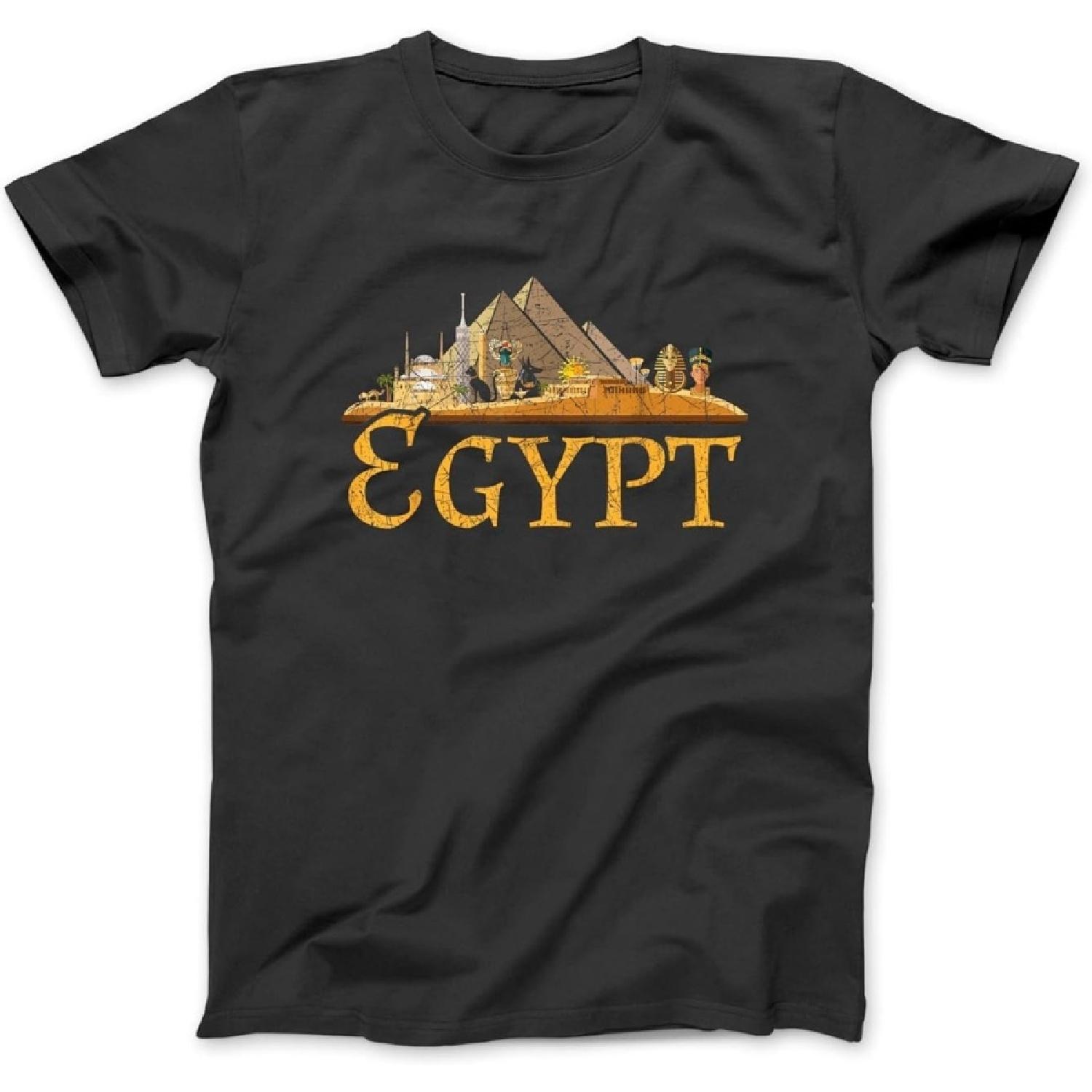 Africa Ancient Egyptian Pyramids Egypt T-Shirt Sweatshirt Hoodie for Men Women Kids Made in Canada Black(1) S