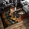 Halloween Horror Night Office Rug Chair Mat, Game Carpet, Suitable for Front Door, Bedroom, Living Room, Desk, Holiday Gift