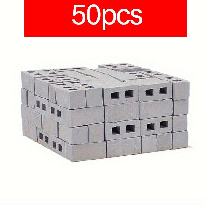 Mini Bricks 1/12 Scale Landscaping Model Tiny DIY Construction Buildings for Dollhouse Accessories Building Set