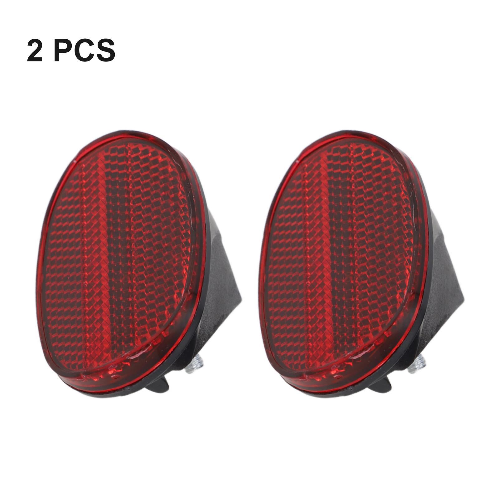 Rear Mudguard Reflector Black And Red Ensure Safety