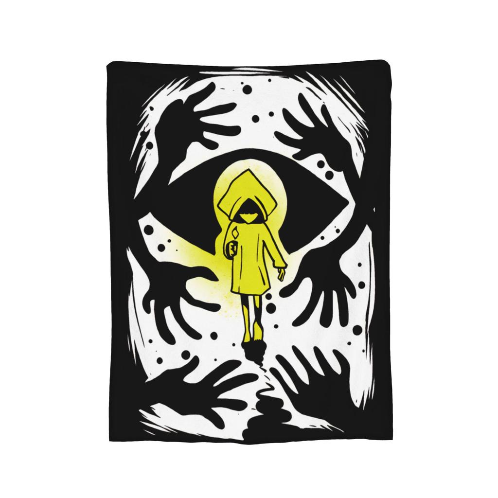 Little Nightmares Horror Blanket Cover Video Game Plush Throw Blanket Summer Air Conditioning Printed Soft Warm Bedsprea,