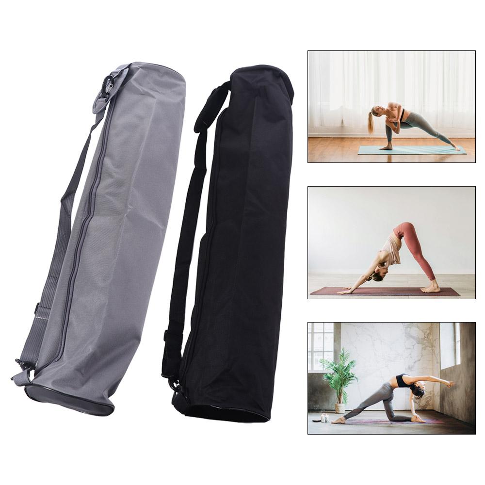 Folding Pilates Mat Backpack Double Zipper Sports Pad Cover Portable Yoga Mat Bag  Gym