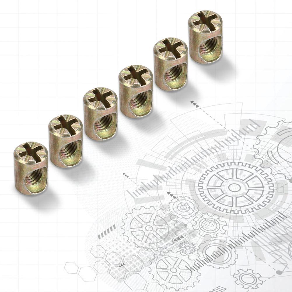 30 stücke M6 Möbel Barrel Mutter Dübel Schrank Anschlüsse Eingebettet Muttern Befestigungen