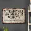 Retro Fun Slogan Metal Decorative Art Plaque Poster 20x30cm Iron Wall Decor for Man Cave Garage Bar Pub Decor