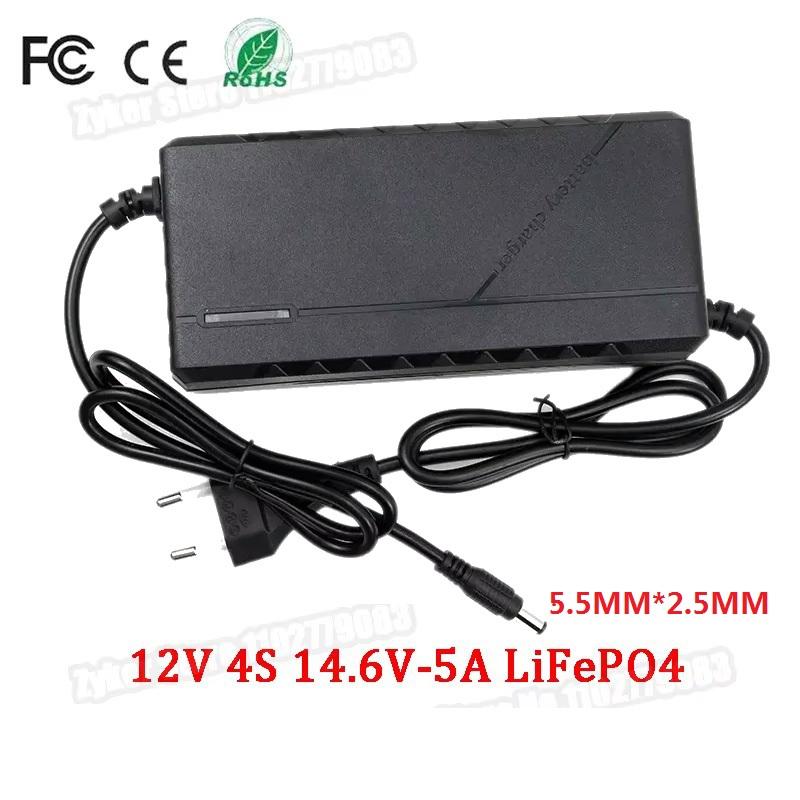 14,6V 29,2V 5A 10A Lifepo4 Batterieladegerät 4S 8S 12V 24V Intelligentes Ladegerät für Lithium-Eisenphosphat-Akkupack 110V-240V Ladegerät