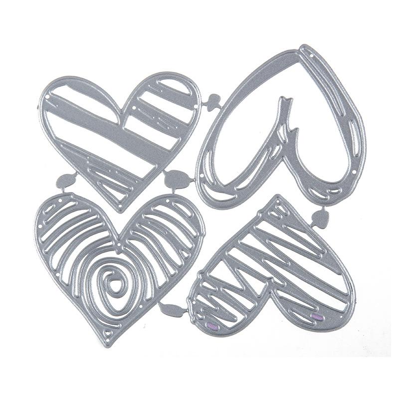 Love Heart Metal Cutting Dies Stencils Die Cut for DIY Scrapbooking Album Paper Card Embossing