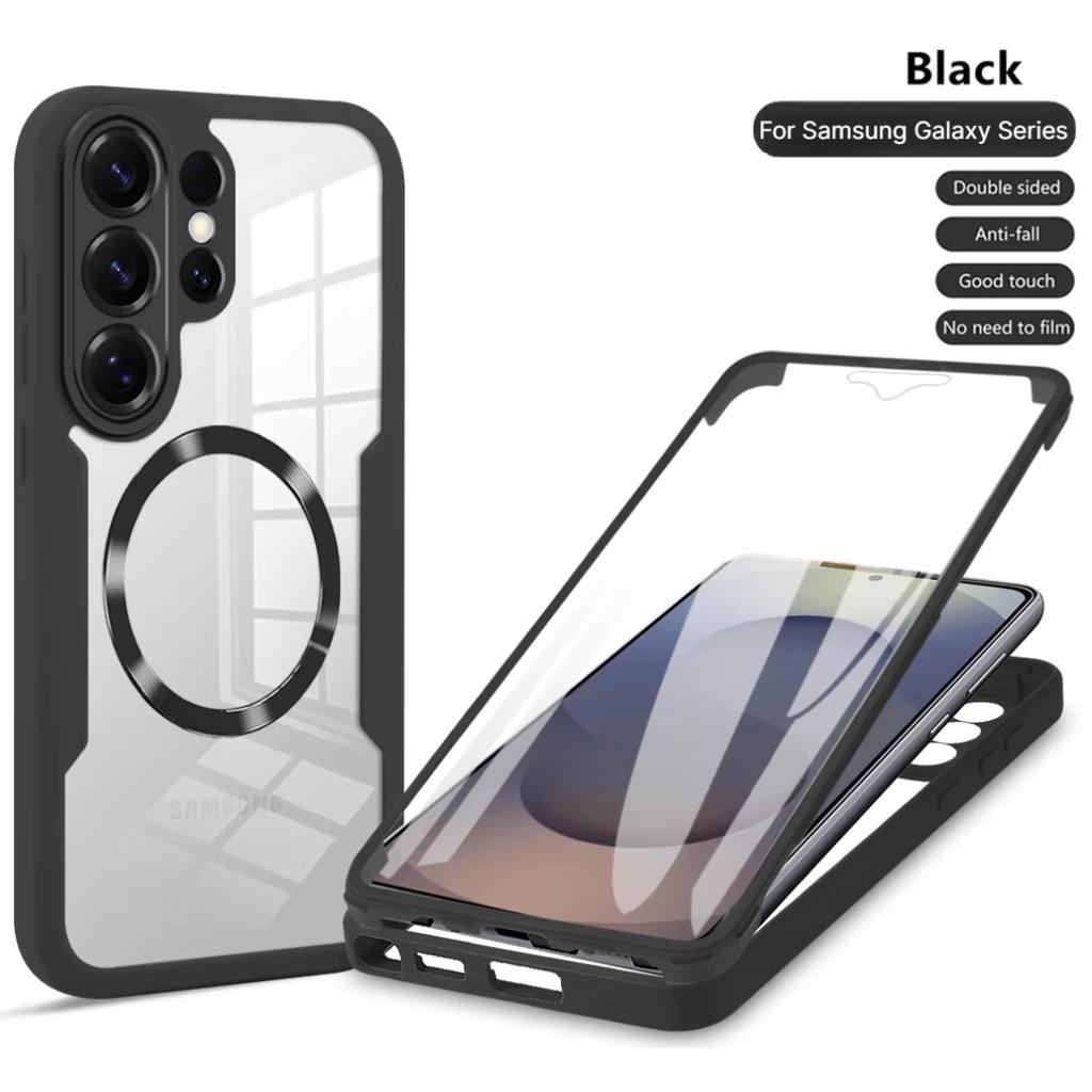 360 Full PTE Protection Screen Clear Magnetic Case For Samsung Galaxy S26 S25 Edge S24 S23 S22 Ultra PLUS FE A07 A56 A36 A26 A16