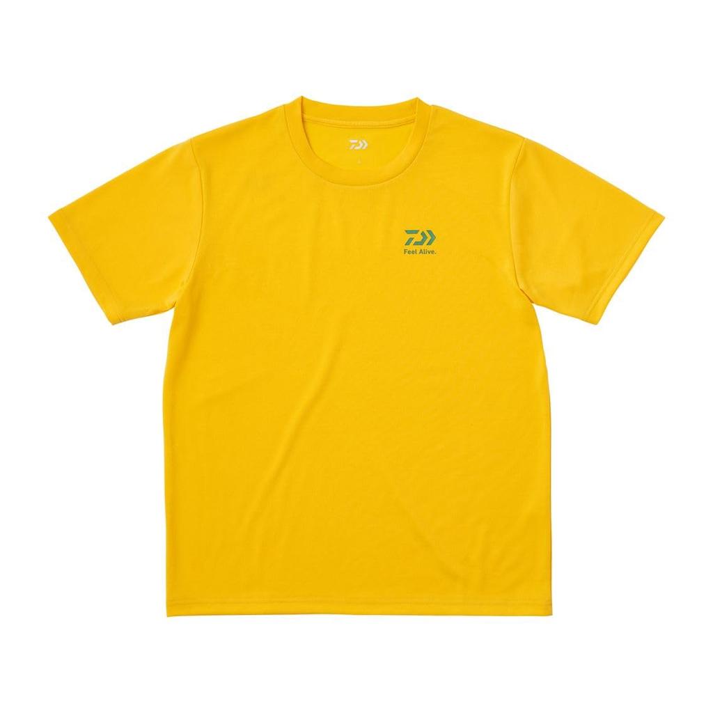 Daiwa Short Sleeve Small Logo T-Shirt 25DE-8625, York Yellow, Medium