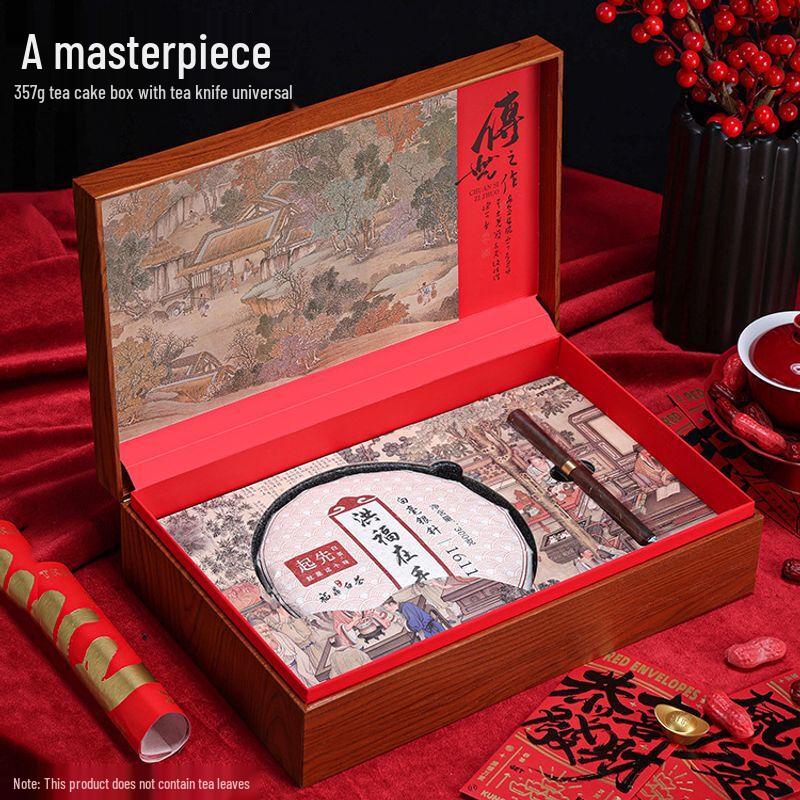 Премиальная пустая подарочная коробка для чайных лепешек весом 357 г