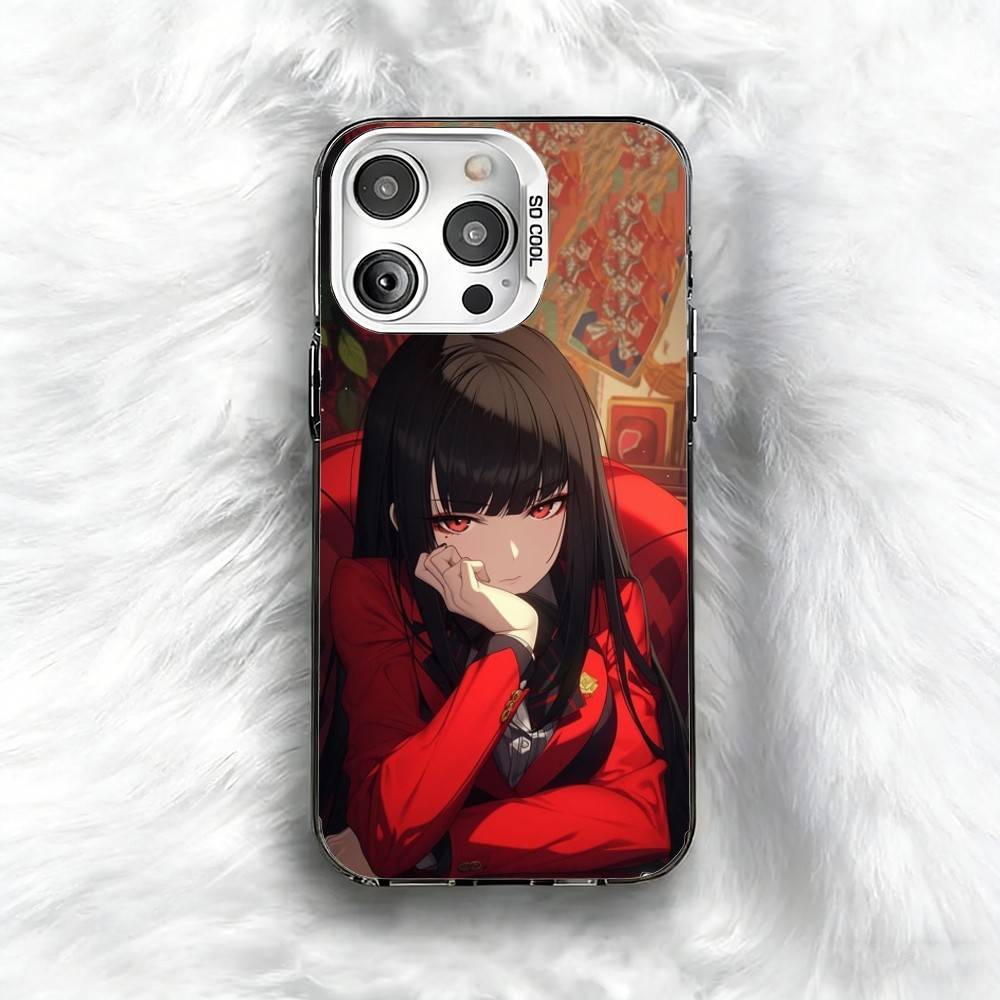 K-Kakegurui Y-Yumeko Phone Case For iPhone 16 17 15 14 12 13 Pro Max Black Color Shockproof Cover