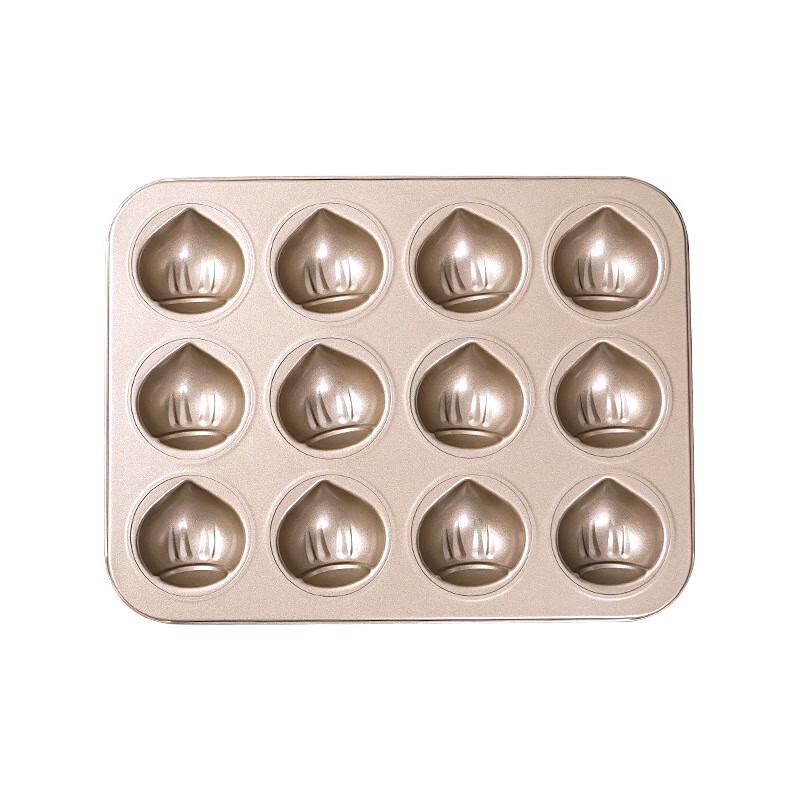 12-Cavity Chestnut & Small Cake Baking Pan