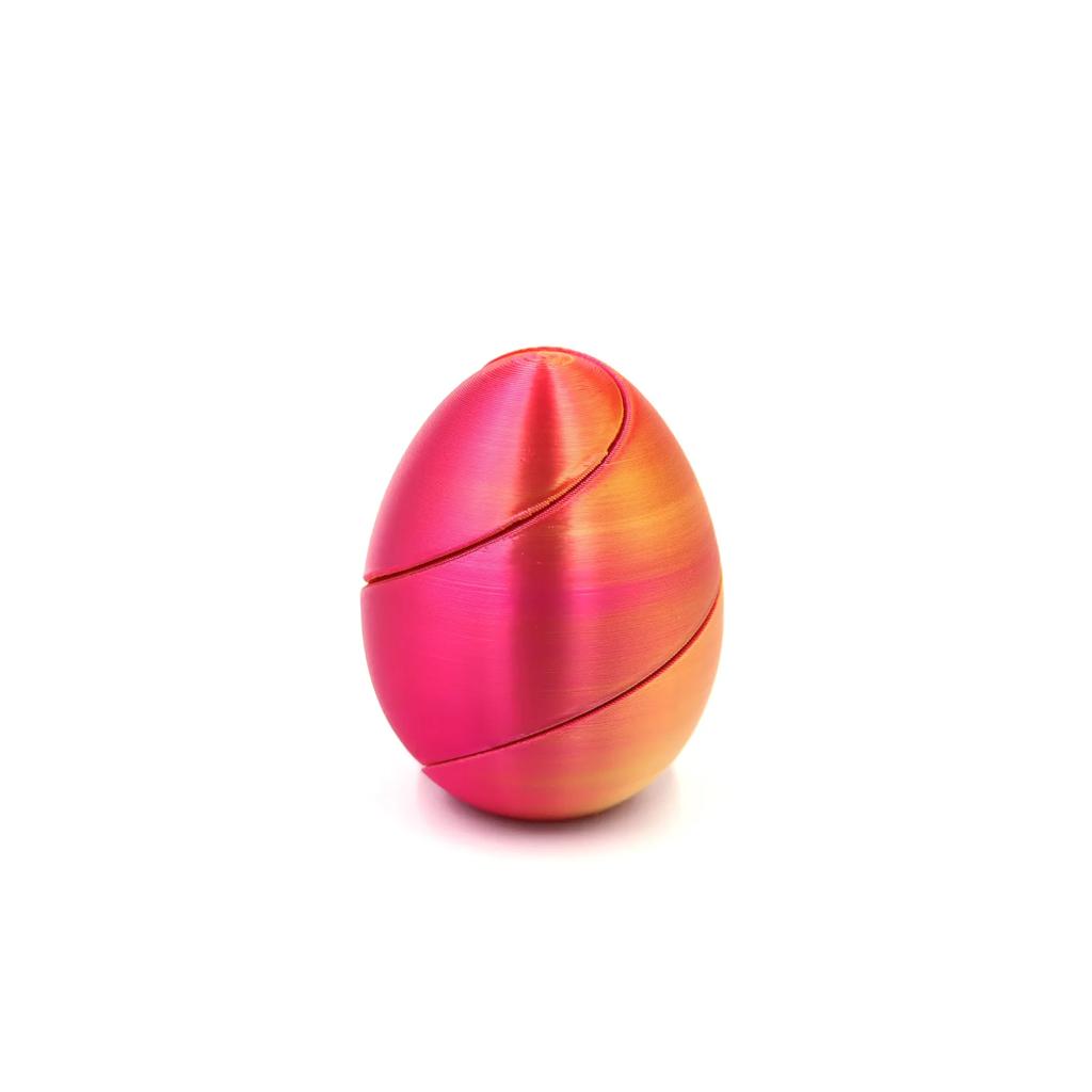 Neues 3D-Druck Spiral-Eier Unmögliches Shuttle Spielzeug Durchgangsskulptur Mini Wirbel Faden Illusion Heim Schreibtisch Dekoration Fidget Spielzeug