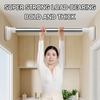 Steel Adjustable Extendable Pole Punch-Free Clothes Rail Hanger Durable Telescopic Rod  Household