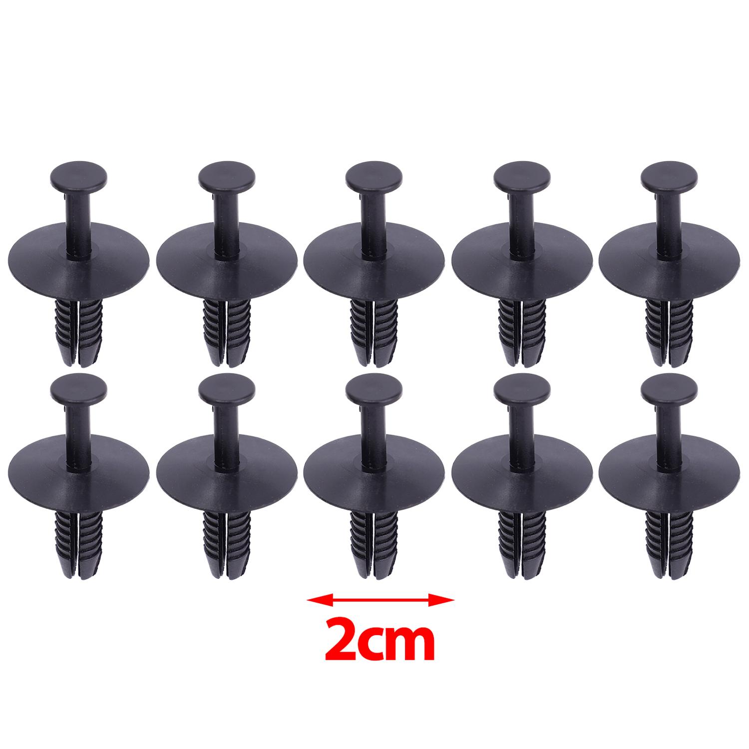 10-100pcs Car Bumper Retainer Clips Kit Black Nylon Fastener Upholstery Guard Trim Pin Auto Replacement Parts for Benz BMW 3 5 7